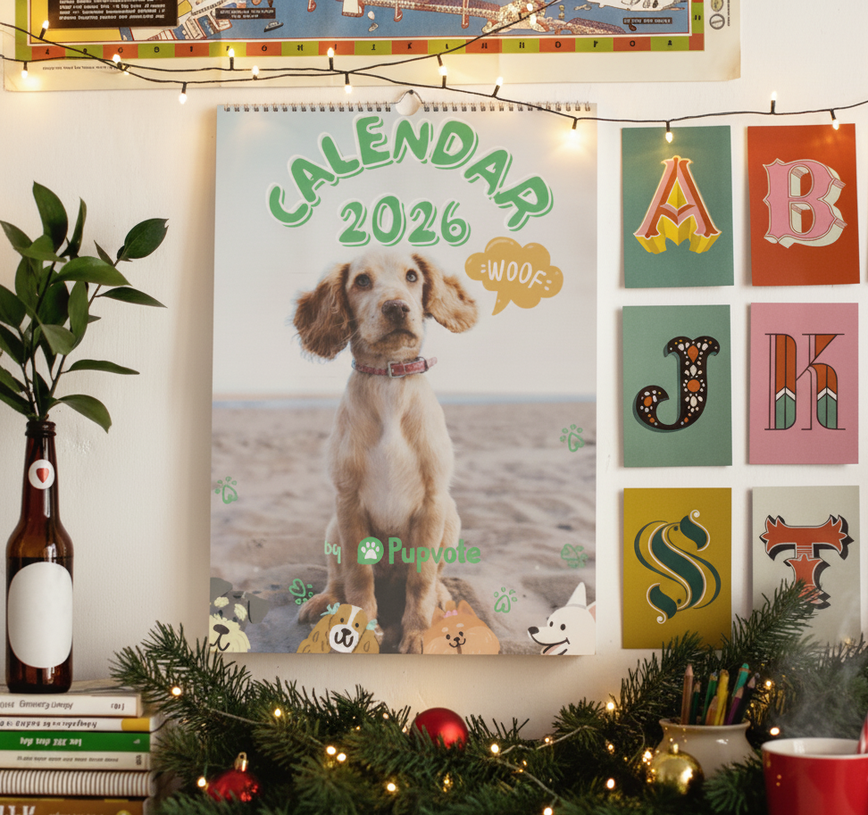 Official Pupvote Cutest Pets Of The Year Calendar 2026 Pupvote Store Generated Image November 19 2025 2 47PM 