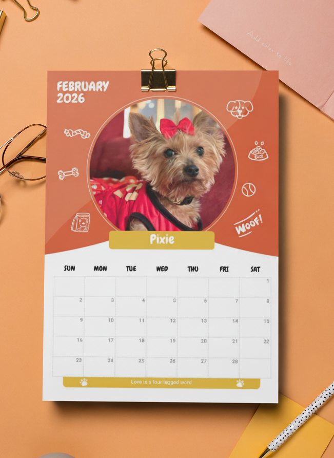 Official Pupvote Cutest Pets of the Year Calendar (2026)