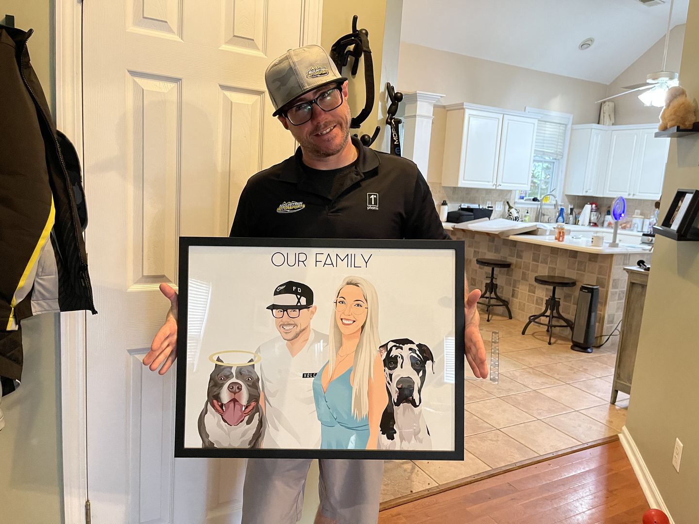 Custom Modern Family Portrait